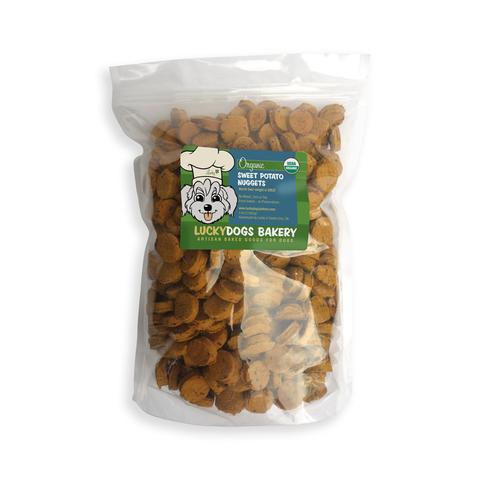 Lucky&#39;s Organic Sweet Potato Nuggets - Happy Dog Food