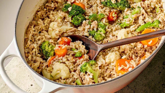 homemade dog food bowl with fresh whole food ingredients