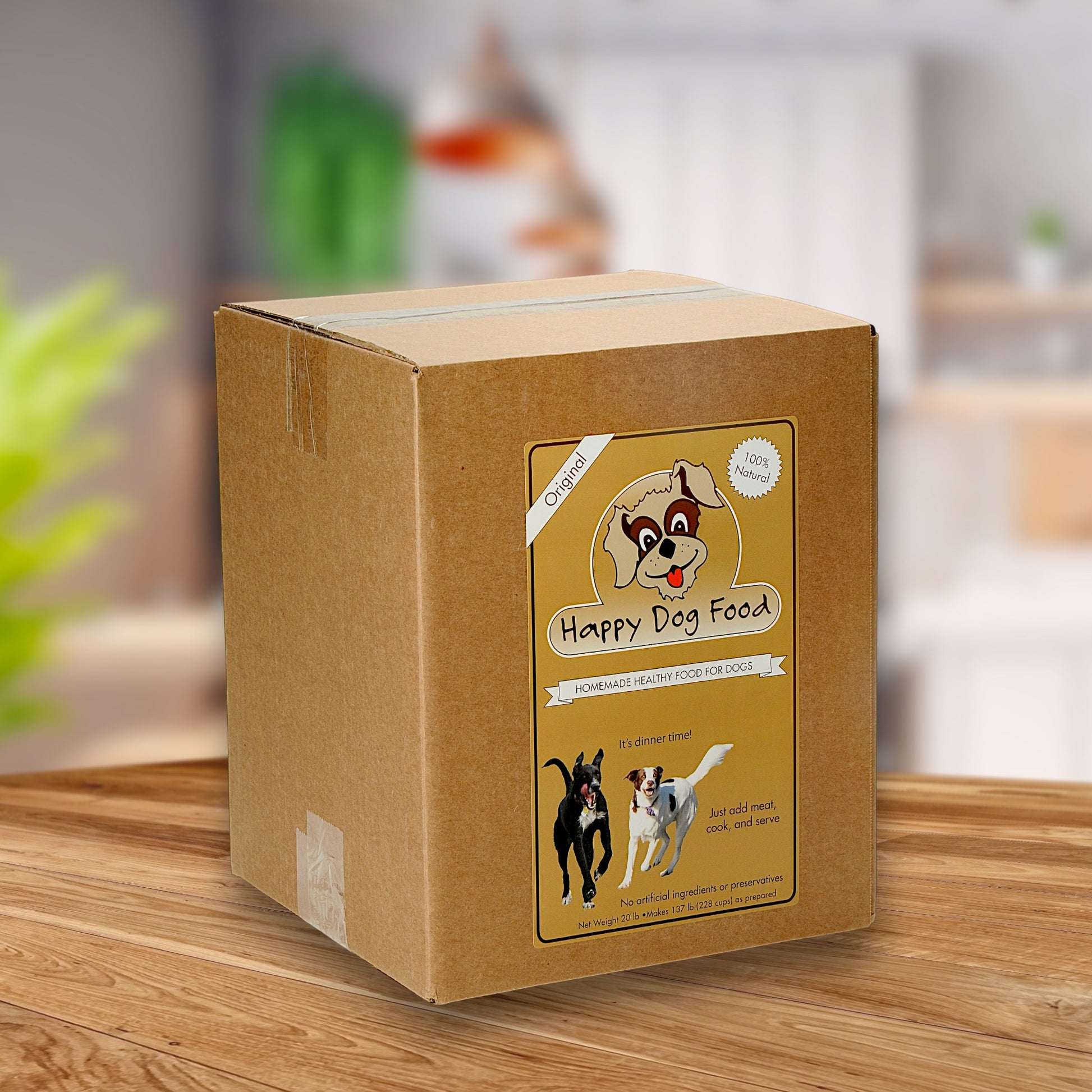 Happy Dog Food fresh dog food base mix original recipe 15 lb bag for homemade fresh dog food