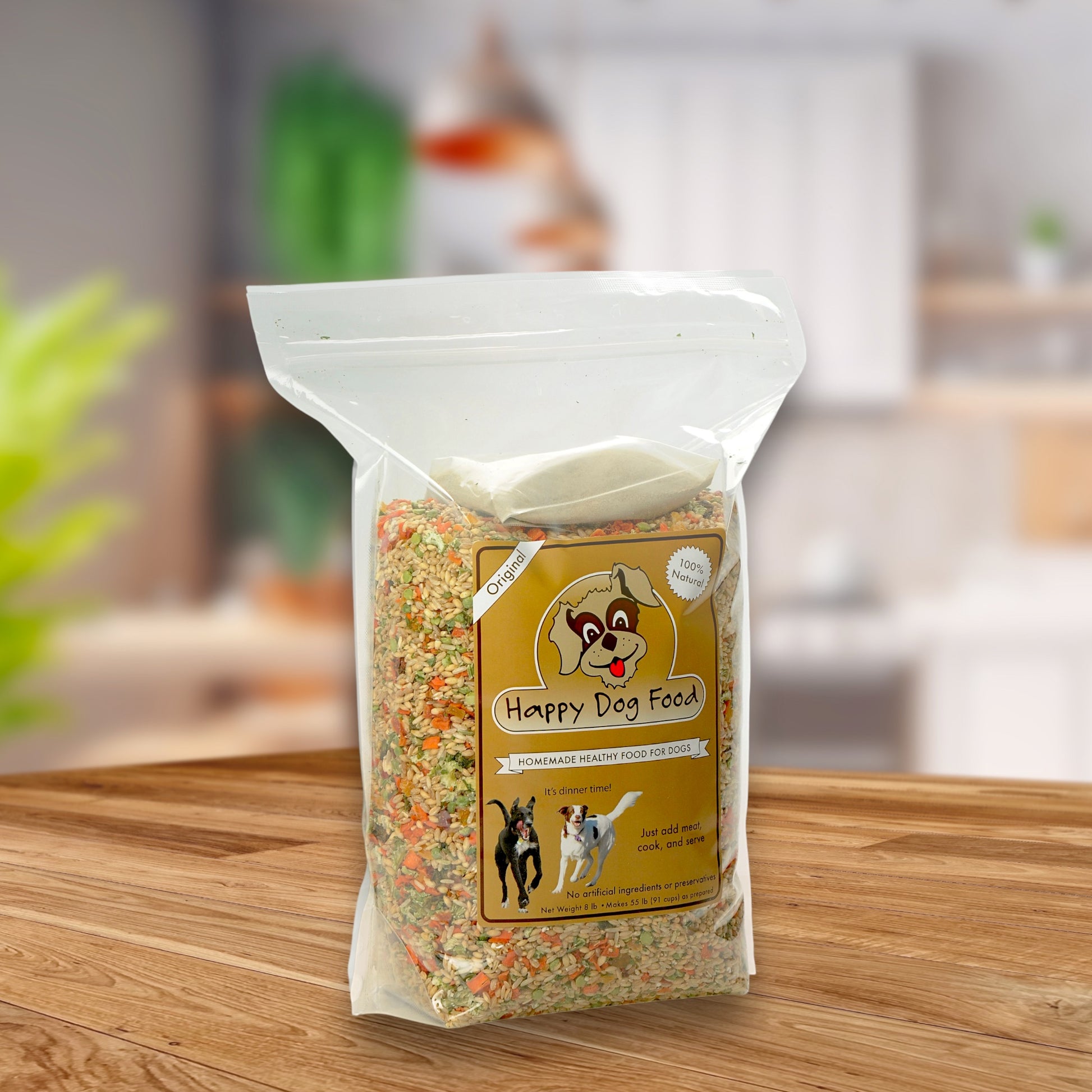 Happy Dog Food fresh dog food base mix original recipe 8 lb bag for homemade fresh dog food