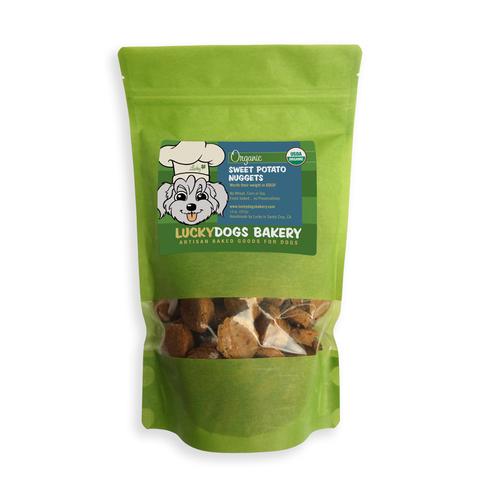 Lucky&#39;s Organic Sweet Potato Nuggets - Happy Dog Food