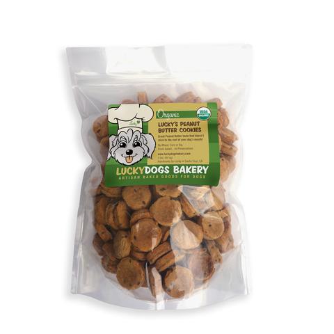 Lucky's Organic Peanut Butter Cookies - Happy Dog Food