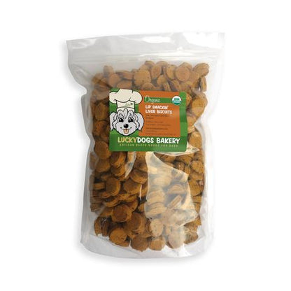 Lucky's Lip Smackin' Liver Biscuits - Happy Dog Food