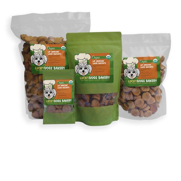 Lucky's Lip Smackin' Liver Biscuits - Happy Dog Food